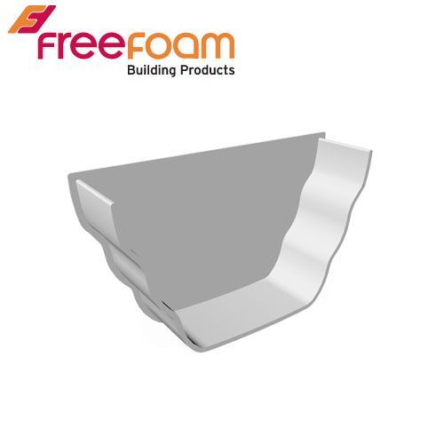 Product image for Freeflow Ogee Style Plastic Guttering Internal Stopend - White