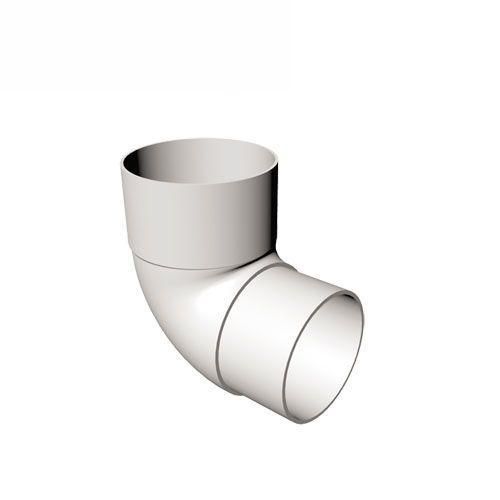 Product image for Freeflow Round Plastic Downpipe 90 Degree Offset Bend White
