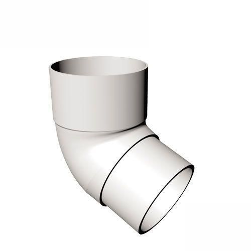 Product image for Freeflow Round Plastic Downpipe 112 Degree Offset Bend White