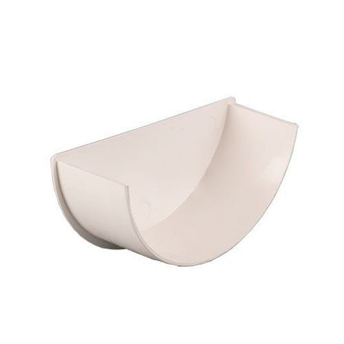 Product image for Brett Martin Plastic Guttering Half Round Style Internal Stopend 112mm - White