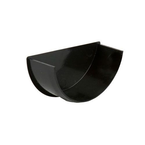 Product image for Brett Martin Plastic Guttering Half Round Style Internal Stopend 112mm - Black