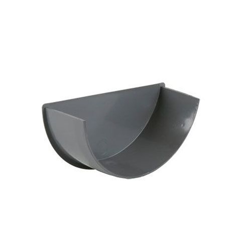 Product image for Brett Martin Plastic Guttering Half Round Style Internal Stopend 112mm - Grey