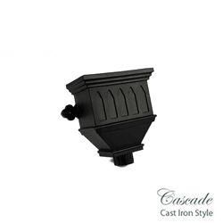 Product image for Cascade Cast Iron Style 105mm Bath Hopper Windowed (Green)