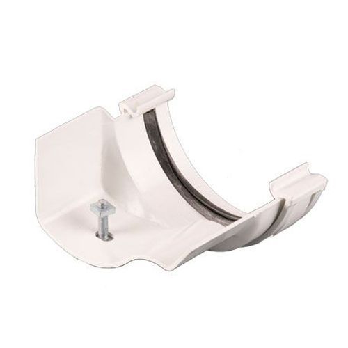 Product image for Brett Martin Plastic Guttering Half Round Style to Ogee CI Adaptor LH 112mm - White