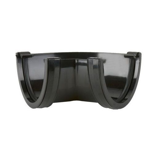 Product image for Brett Martin Plastic Guttering Deepstyle High Capacity 120 Degree Angle 115mm Black