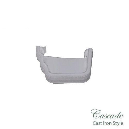 Product image for Cast Iron Style 106mm Prostyle External Stopend L/H - White