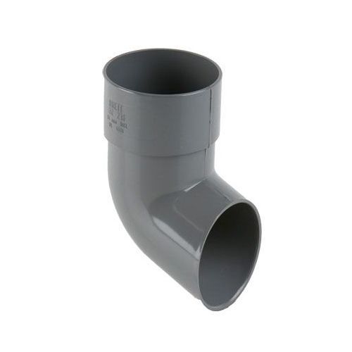 Product image for Brett Martin Plastic Guttering Round Style Downpipe Shoe 68mm - Grey