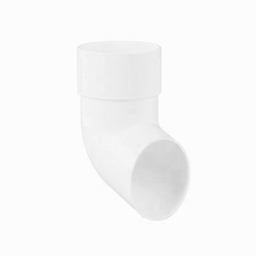 Product image for Brett Martin Plastic Guttering Round Style Downpipe Shoe 68mm - Arctic White