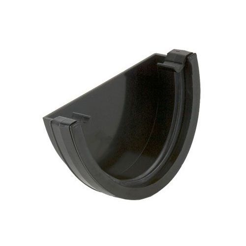 Product image for Brett Martin Plastic Guttering Deepstyle Industrial External Stopend 170mm - Black