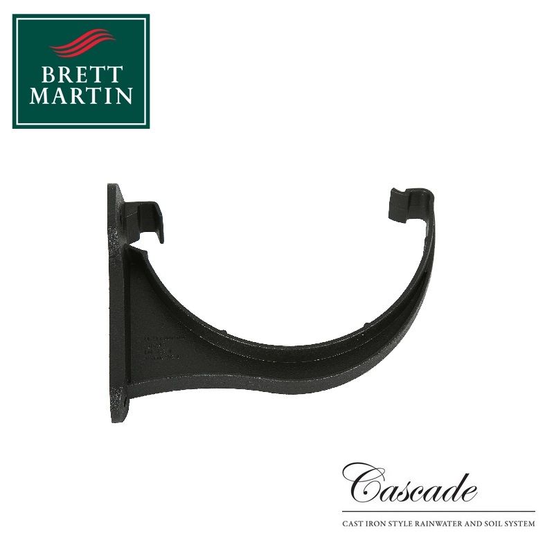 Product image for Cascade Cast Iron Style Black 170mm Deepstyle Fascia Bracket