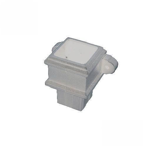 Product image for Cascade Cast Iron Style 65mm Plastic Pipe Coupler With Lugs - White