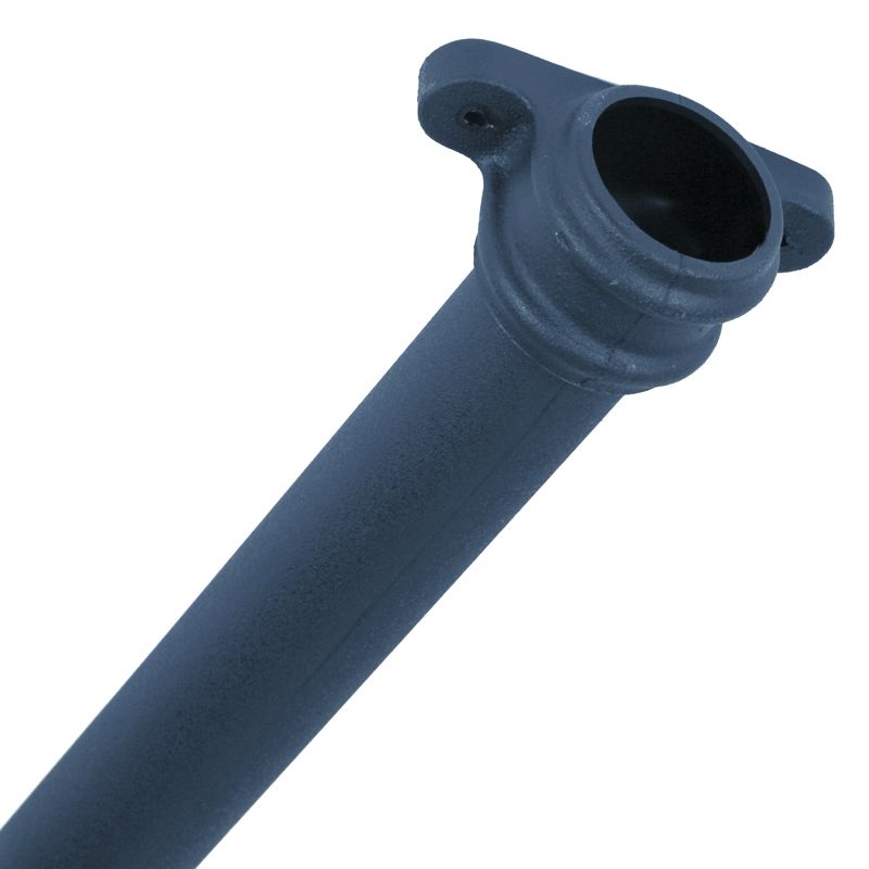 Product image for Cast Iron Style Round Downpipe 68mm x 1.8m with Lugs Anthracite Grey