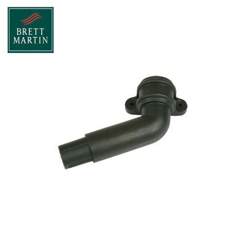 Product image for Cascade Cast Iron Style 68mm Plastic 112.5dg Spigot Bend L/H - Black