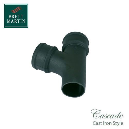 Product image for Cascade Cast Iron Style Black 105mm Round 112.5 Deg Branch