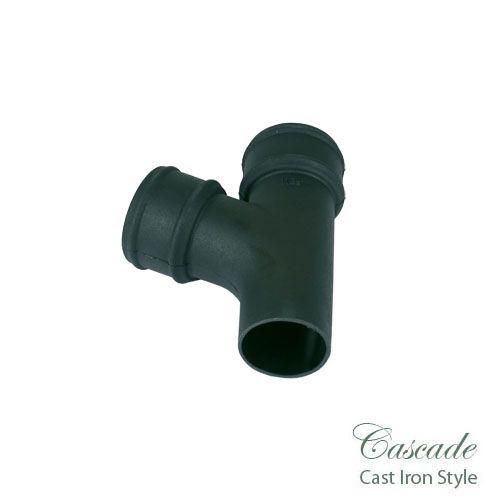 Product image for Cascade Cast Iron Style Black 105mm Round 112.5 Deg Branch