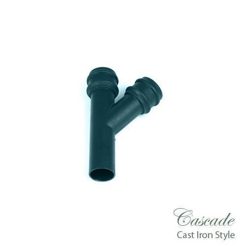 Product image for Cascade Cast Iron Style 68mm Plastic 112.5dg Branch - Green