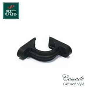 Product image for Cascade Cast Iron Style 68mm Plastic Pipe Clip (Black)