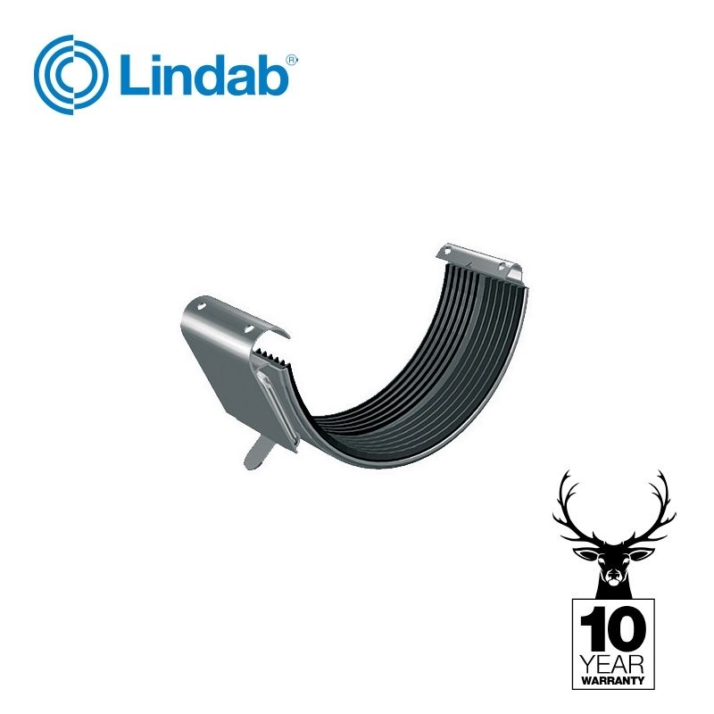 Product image for Galvanised Steel Gutter Half Round Union 150mm - Lindab Magestic