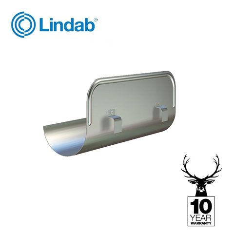 Product image for Lindab 125mm Half Round Straight Overflow Protector