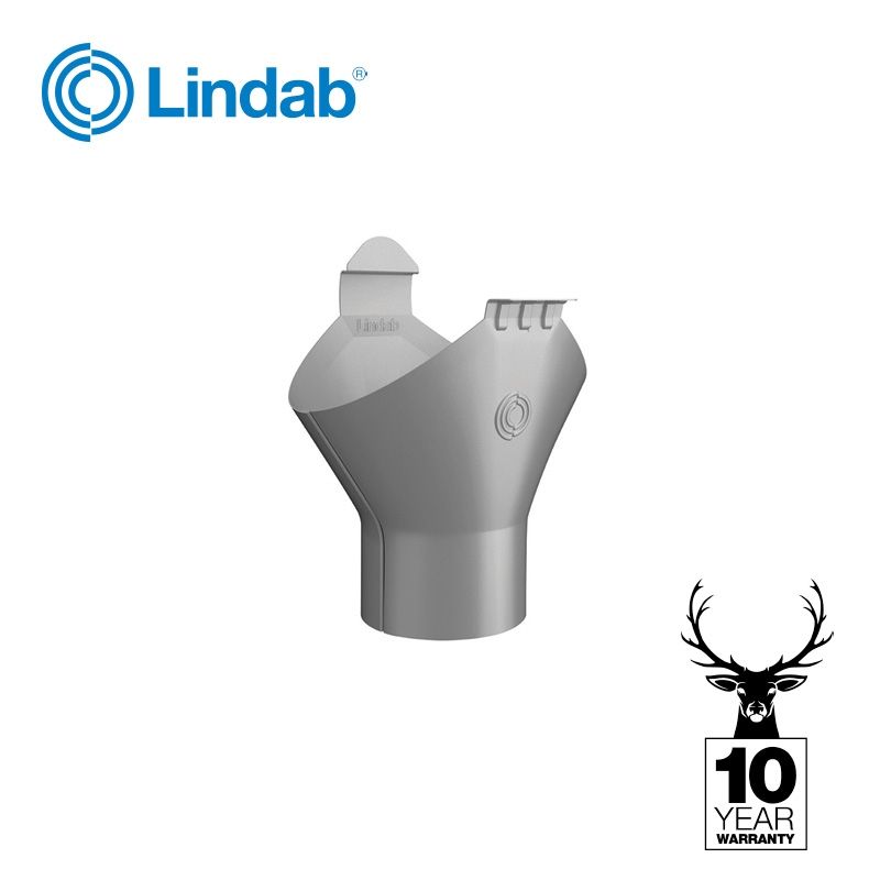 Image of Lindab Magestic 75mm to 125mm Half Round Steel Gutter Outlet