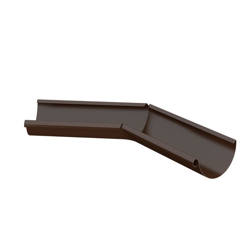 Product image for Lindab 150mm Half Round 135dg Internal Gutter Corner - Brown