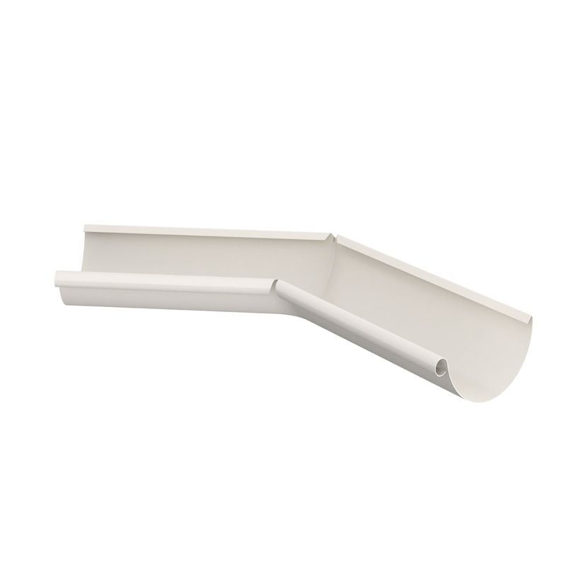Product image for Lindab 100mm Half Round 135dg Internal Gutter Corner - Antique White