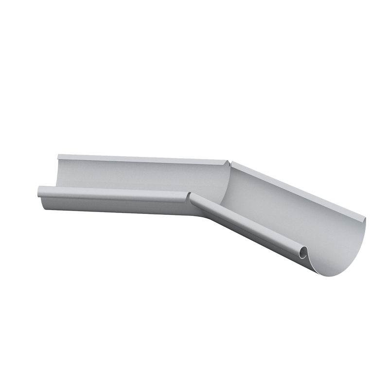 Product image for Lindab 100mm Half Round 135dg Internal Gutter Corner - Silver