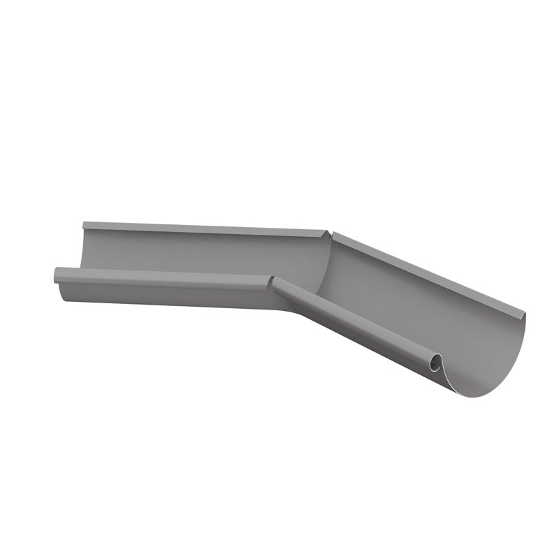Product image for Lindab 125mm Half Round 135dg Internal Gutter Corner - Anthracite
