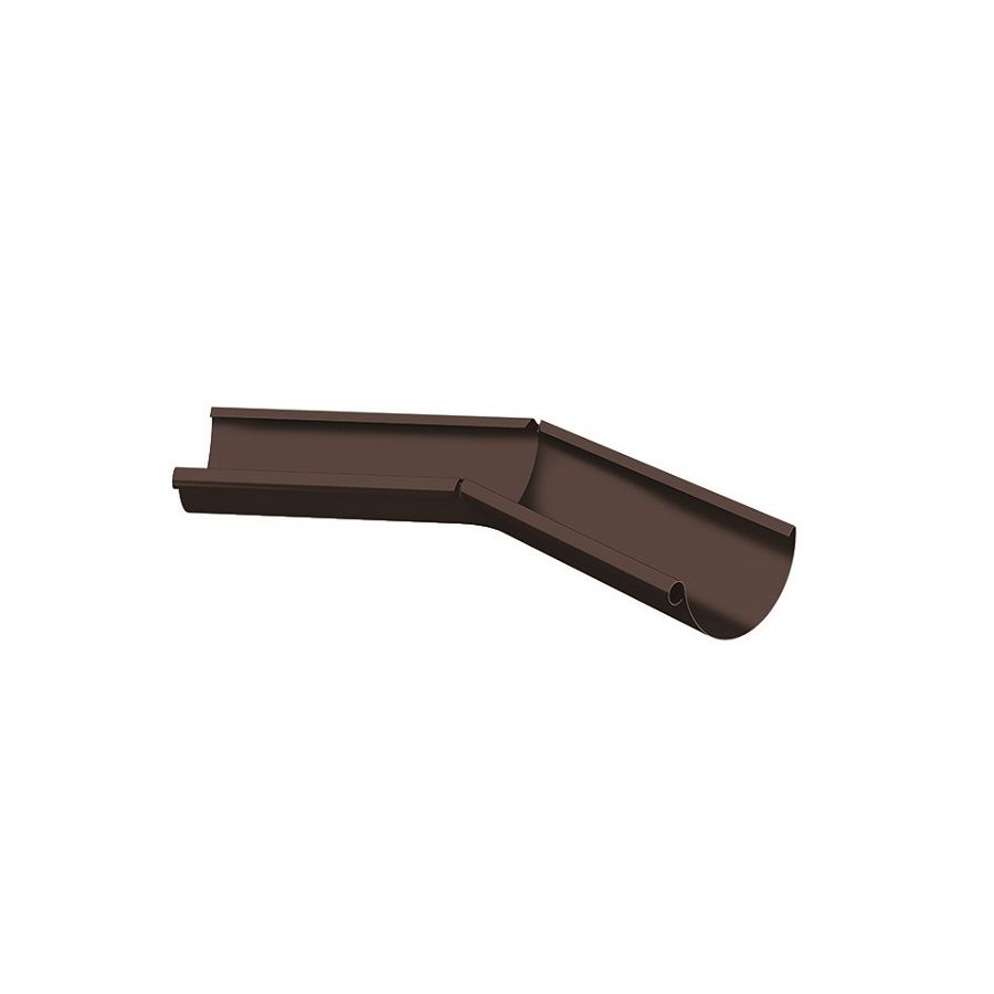 Product image for Lindab 150mm Half Round 135dg Internal Gutter Corner - Coffee Brown