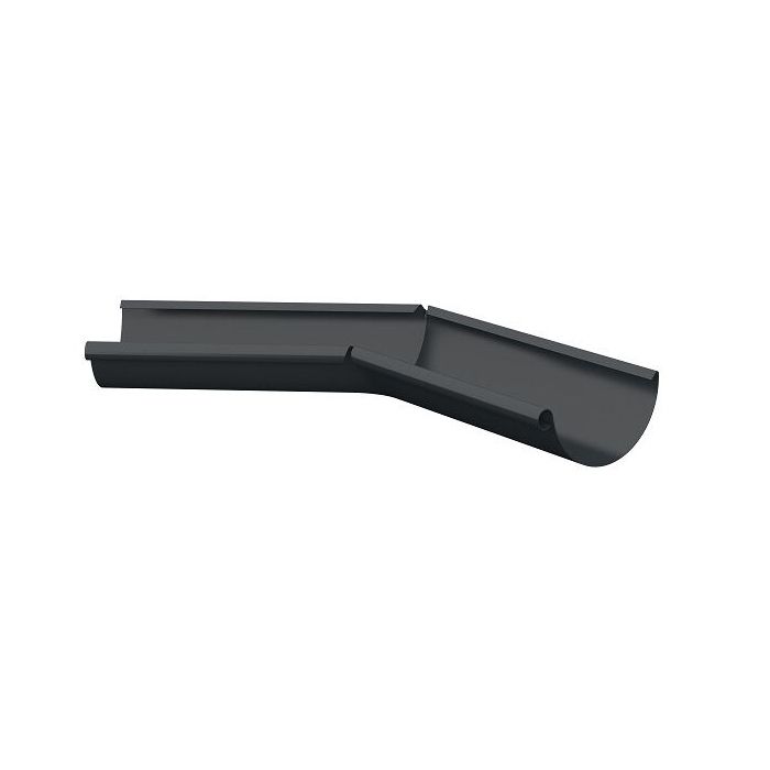 Product image for Lindab 150mm Half Round 135dg Internal Gutter Corner - Anthracite Grey