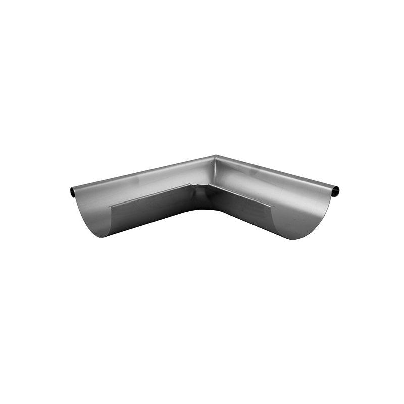 Product image for Lindab Magestic 100mm Half Round Steel 90dg External Gutter Corner