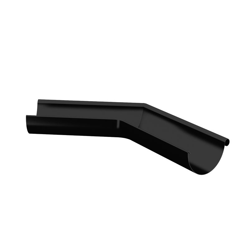 Product image for Lindab 100mm Half Round 135dg External Gutter Corner - Black