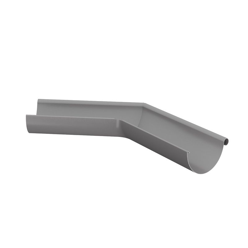 Product image for Lindab 100mm Half Round 135dg External Gutter Corner - Anthracite