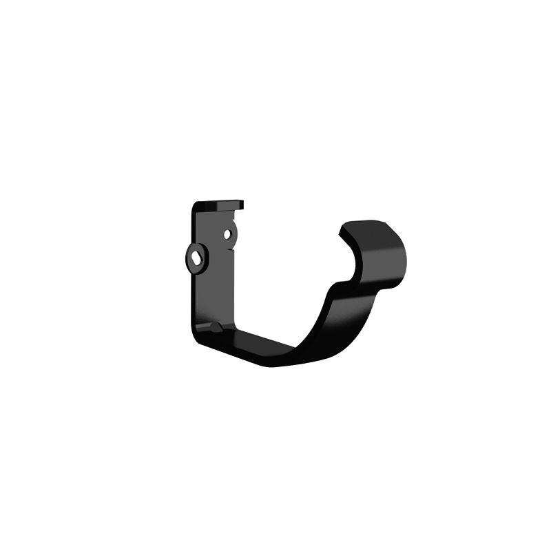 Image of Lindab 100mm Half Round Fascia Bracket - Black