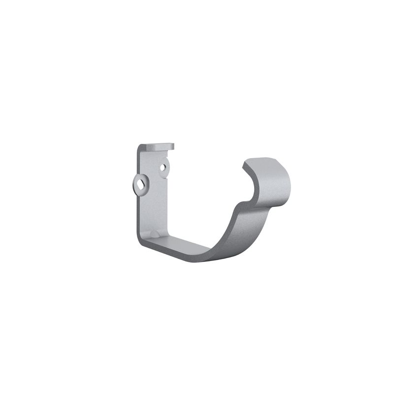Image of Lindab 100mm Half Round Fascia Bracket - Silver Metallic