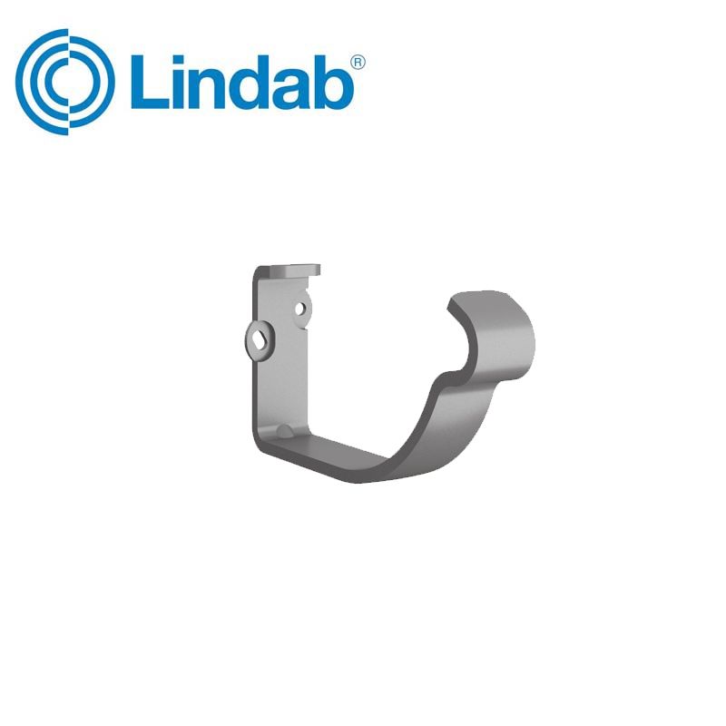 Product image for Lindab 100mm Half Round Fascia Bracket - Anthracite Metallic