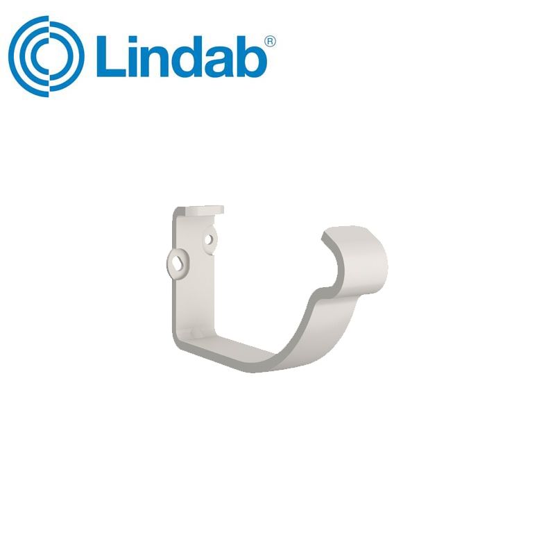 Image of Lindab 150mm Half Round Fascia Bracket - Antique White