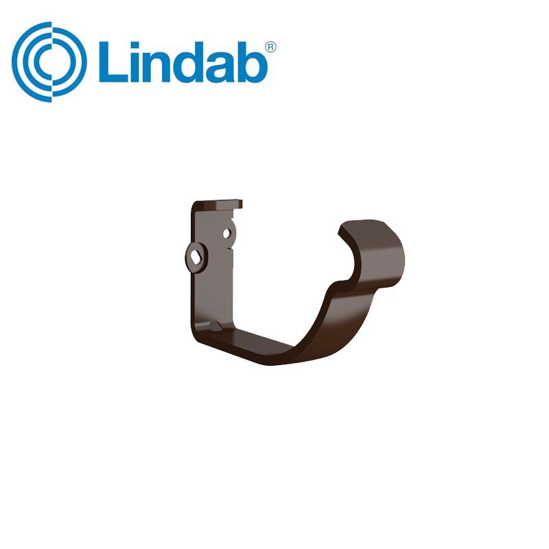 Product image for Lindab 150mm Half Round Fascia Bracket - Brown