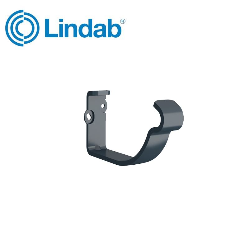 Image of Lindab 150mm Half Round Fascia Bracket - Dark Grey