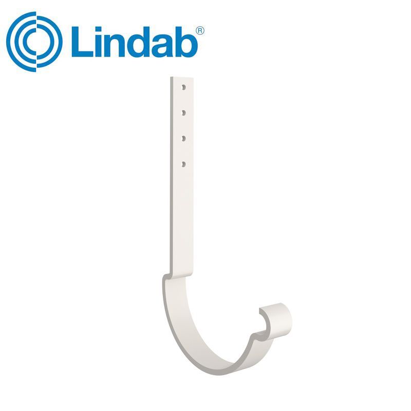 Product image for Lindab 100mm Half Round Steel Rafter Bracket - Antique White