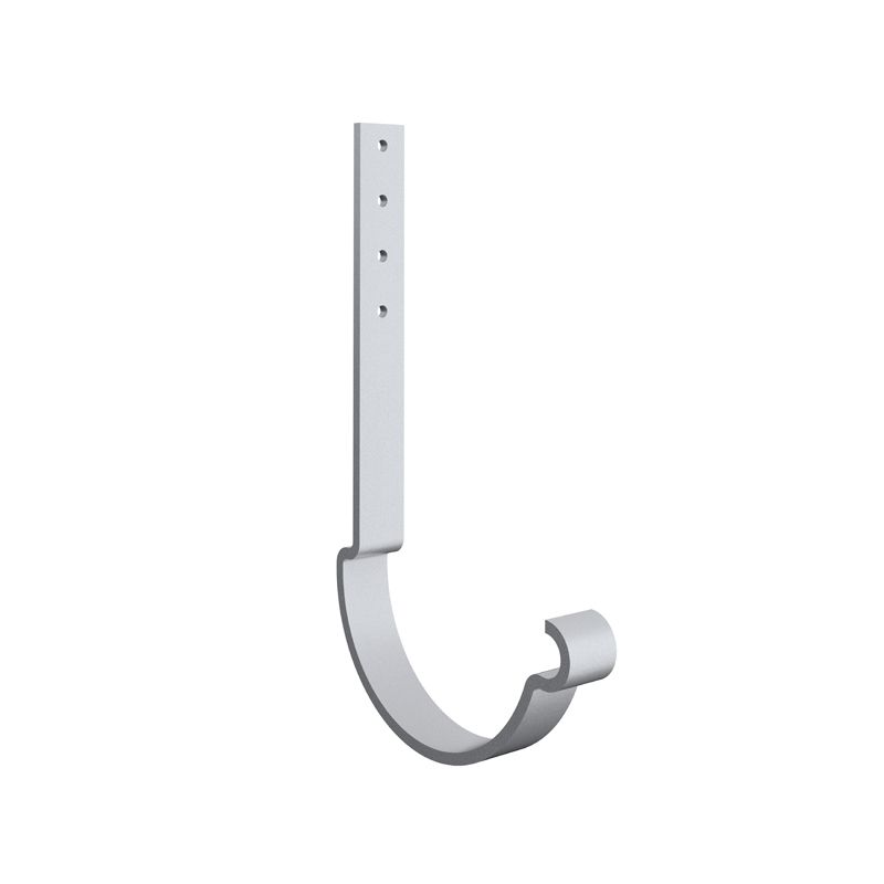 Product image for Lindab 100mm Half Round Steel Rafter Bracket - Silver Metallic