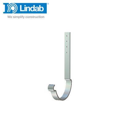 Product image for Lindab 100mm Half Round Steel Rafter Bracket - Anthracite Metallic