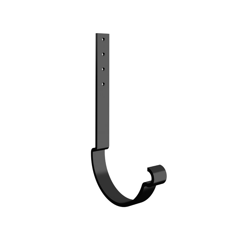 Product image for Lindab 150mm Half Round Steel Rafter Bracket - Black