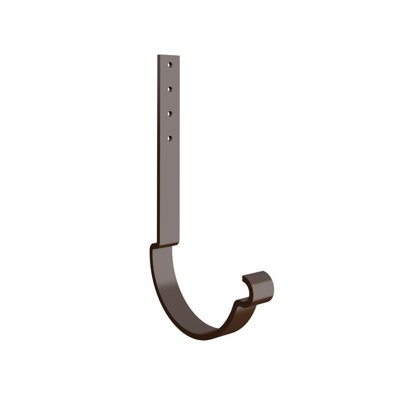 Product image for Lindab 125mm Half Round Steel Rafter Bracket - Brown