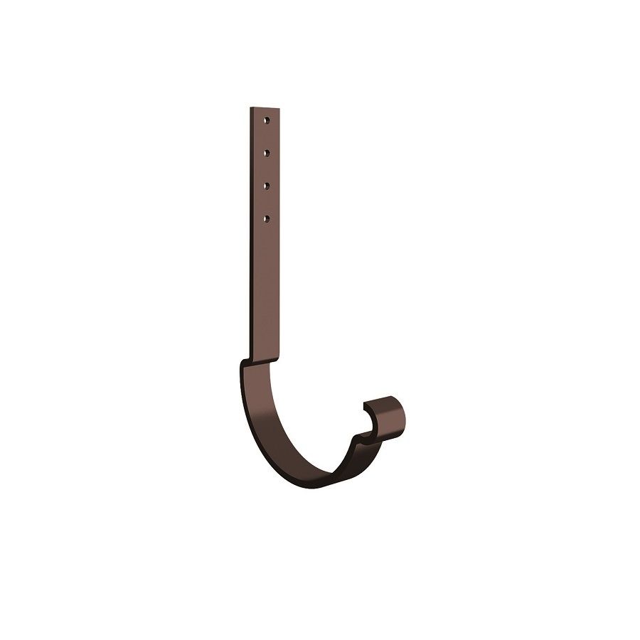 Product image for Lindab 100mm Half Round Steel Rafter Bracket - Coffee Brown