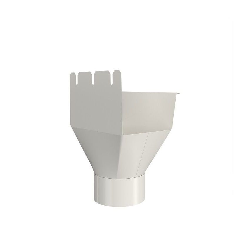 Product image for Lindab 140mm - 75mm Rectangular Gutter Outlet - Antique White