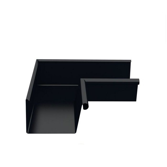 Product image for Lindab 140mm Rectangular 90dg Internal Gutter Corner - Black