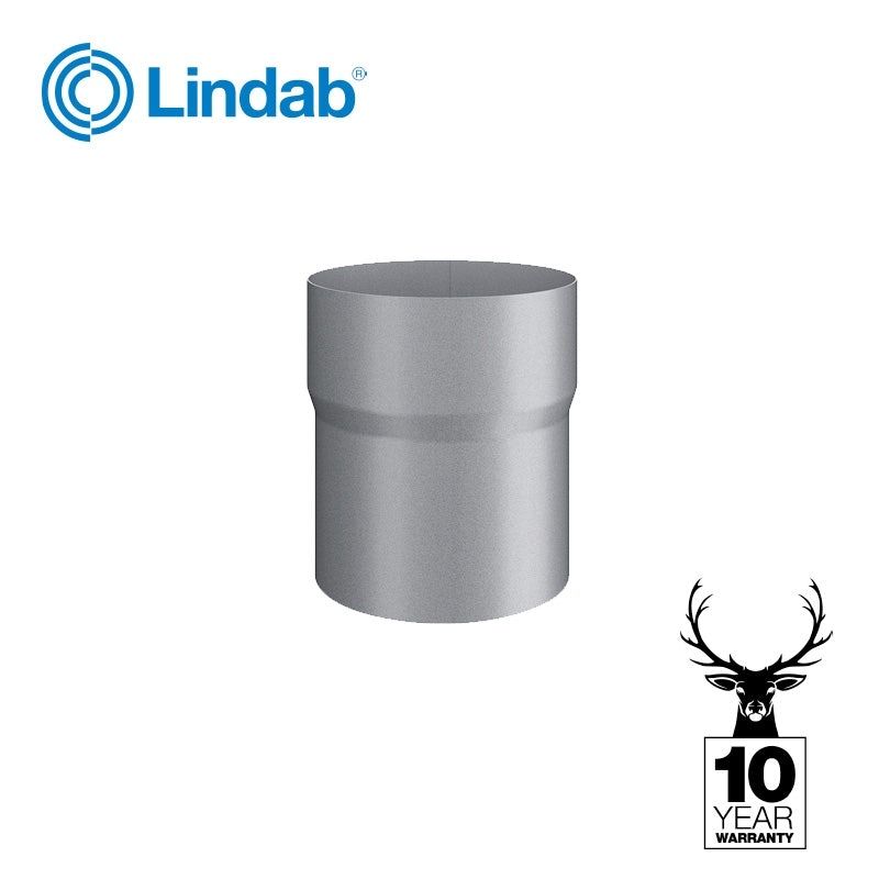 Product image for Lindab Magestic 120mm Galvanised Steel Downpipe Connector