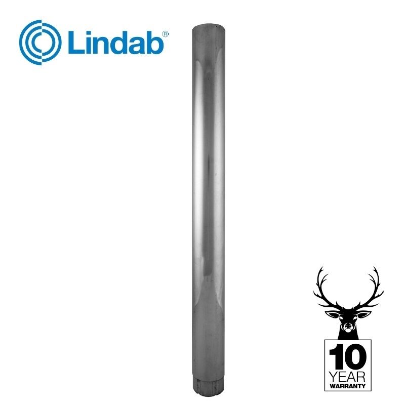 Image of Lindab Magestic 87mm Galvanised Steel 3m Downpipe