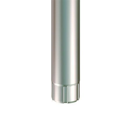 Product image for Lindab 87mm Round Downpipe - Silver Metallic